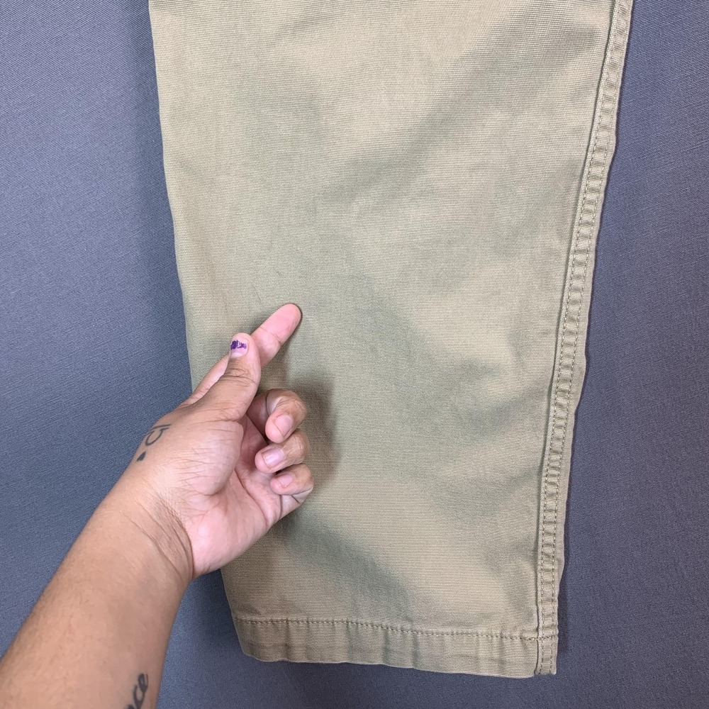 Carhartt Rugged Flex Relaxed Fit Carpenter Pants Mens 38x32 Beige Canvas Stretch - Picture 15 of 16